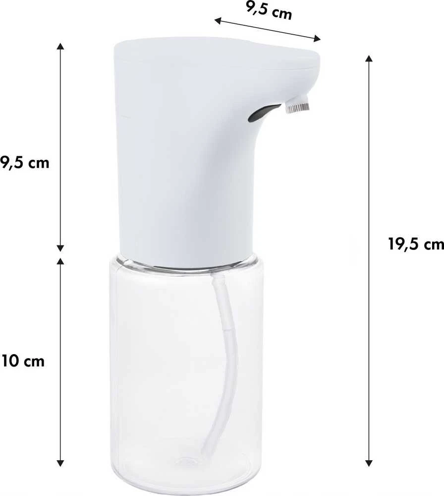 Promedix automatic dispenser, dispenser container for liquid soaps, disinfectant liquids, 300ml, 4xAA, baltas, PR-540 W