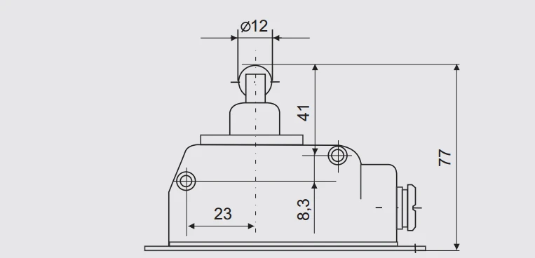 Promet Miniatiūrinė jungtis LM-10 su stumtuvu 6A IP56 - W0-59-251082