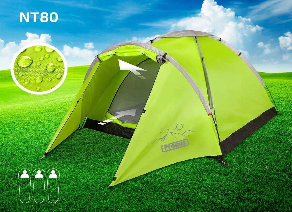 „Promis“ turistinė stovyklavimo palapinė 2 x 2 m su „Alpenair Pro“ tinkleliu nuo uodų