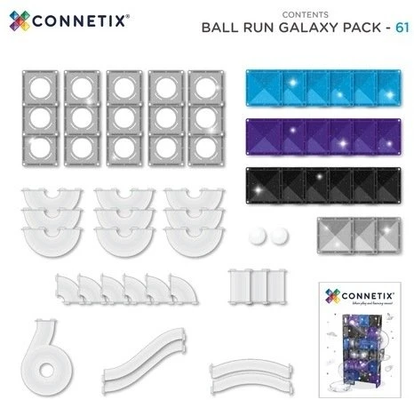 Pronice CONNETIX - Ball run galaxy rinkinys, 61d.