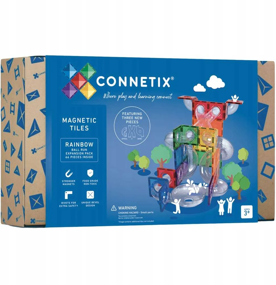 Magnetinis konstruktorius Connetix Rainbow Rutuliuko trasa