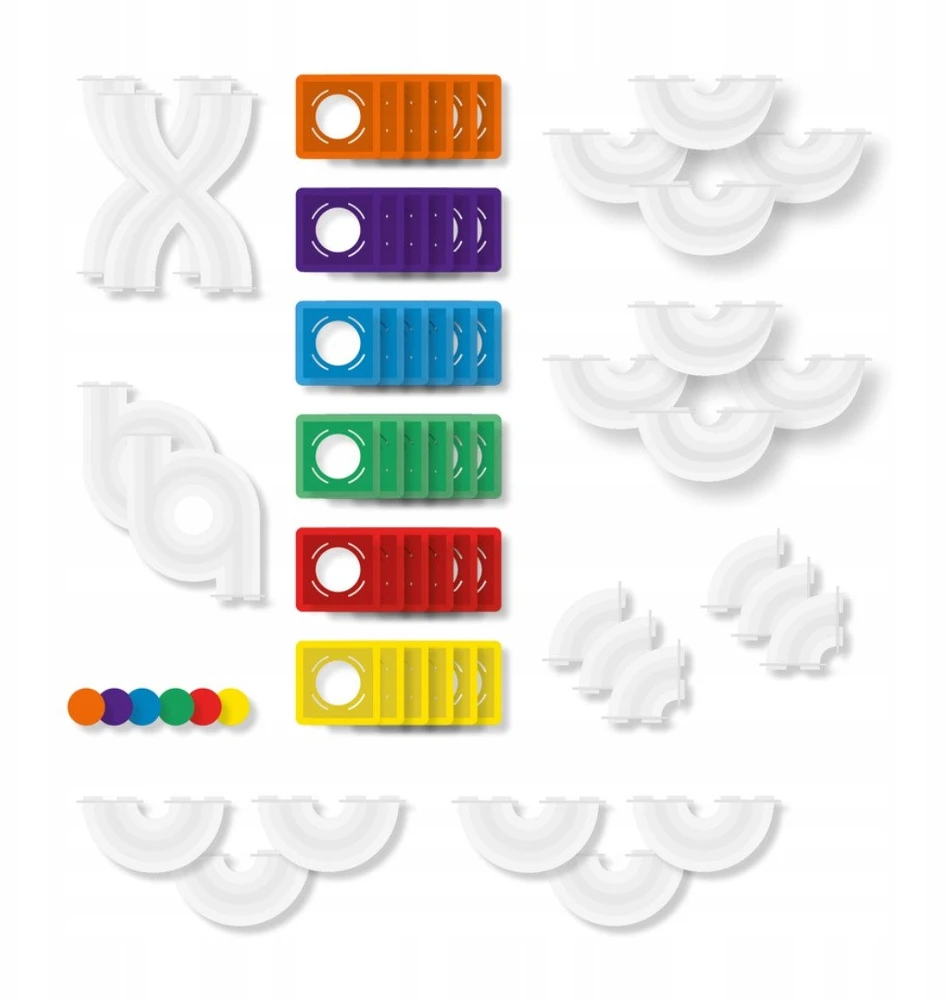 Magnetinis konstruktorius Connetix Rainbow Rutuliuko trasa