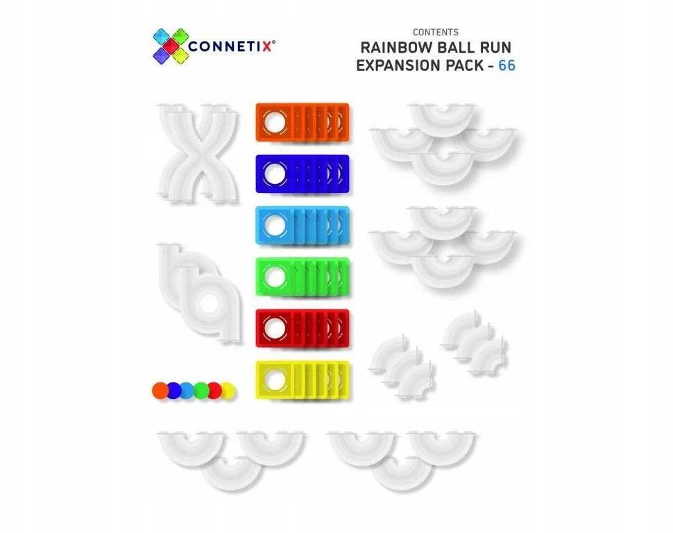 Magnetinis konstruktorius Connetix Rainbow Rutuliuko trasa