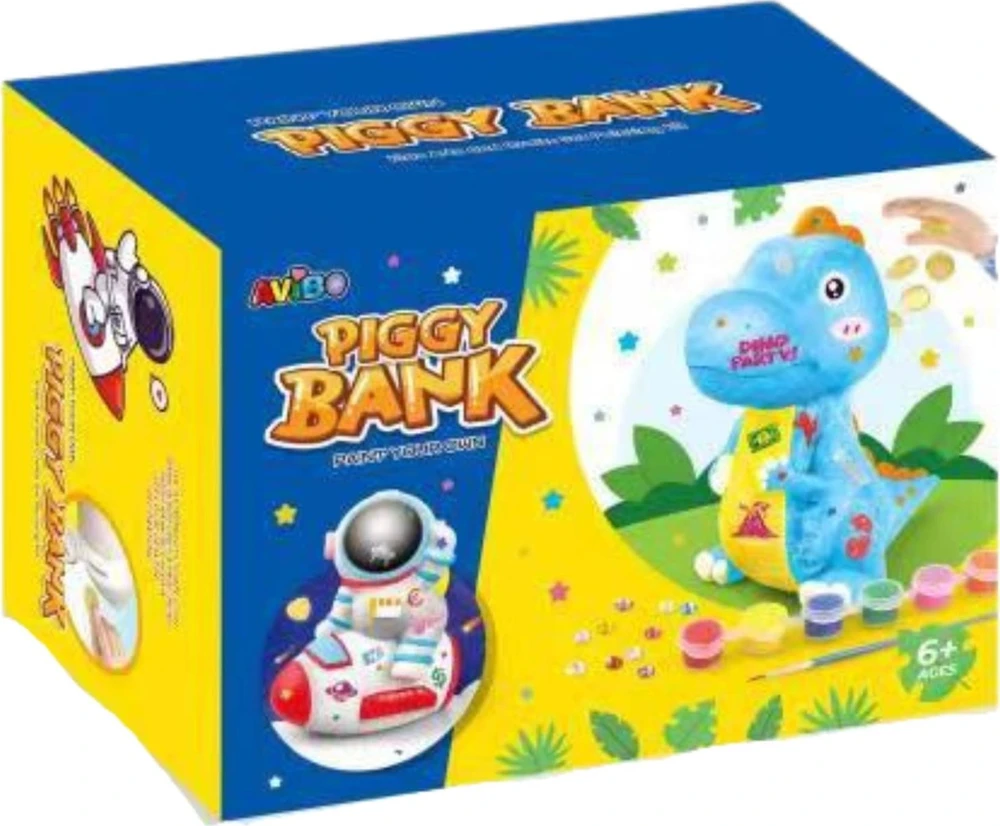 Pronice Dinozaurų taupyklė PAINING DIY meno rinkinys berniukui