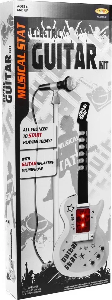 Ramiz Elektrinės gitaros ir mikrofono rinkinys