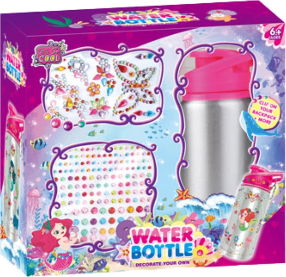 „ProNice“ kūrybinis rinkinys, vandens butelis, skirtas piešti deimantiniu siuvinėjimu, iškarpų albumas