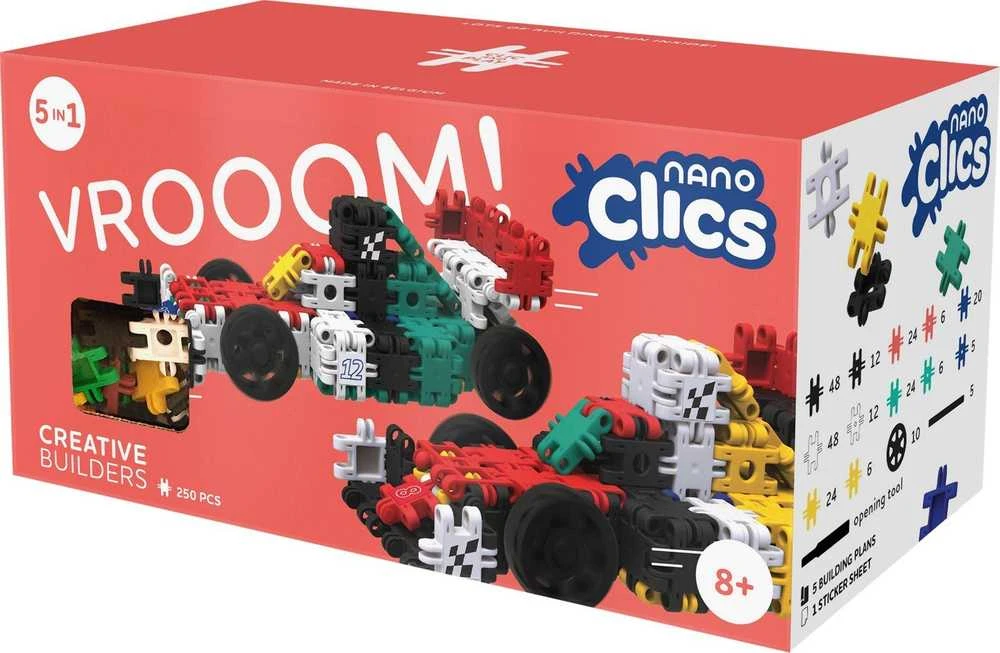 Pronice Clics toys Nano Clics 5in1 Konstrukciniai Statybiniai Blokeliai - 250 El.