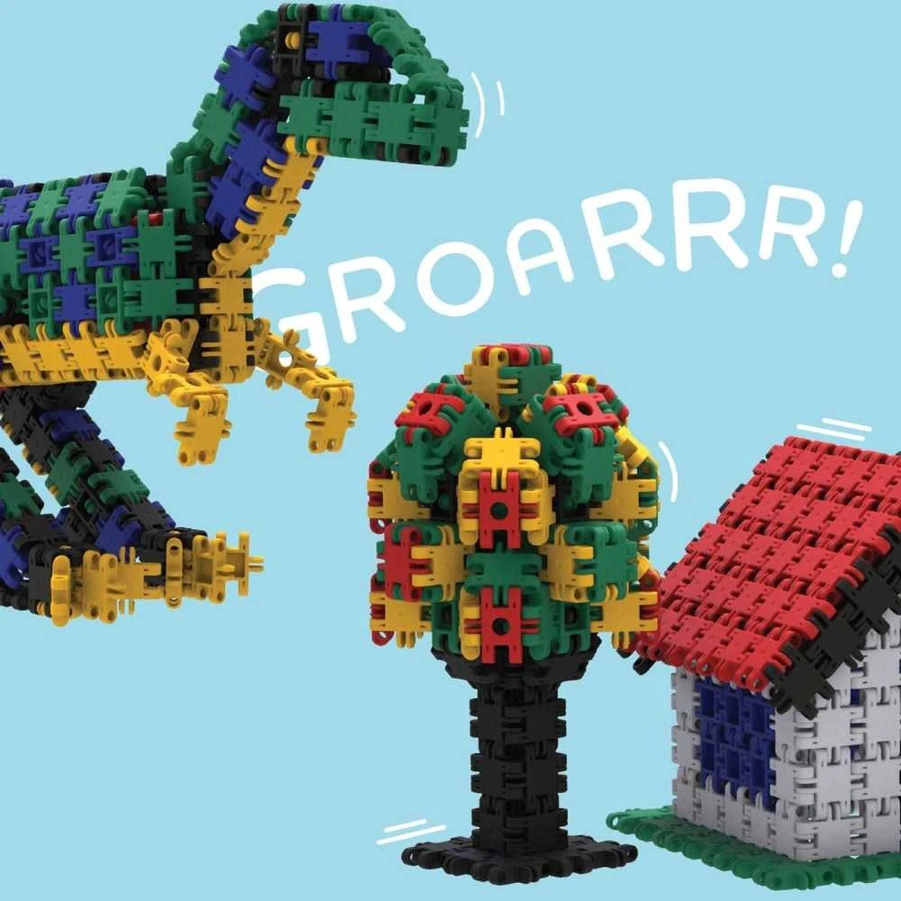 Clics toys Creative Statybiniai kaladėlės „Nano Clics“ – kūrybingi statybininkai – 500 elementų (NC003)
