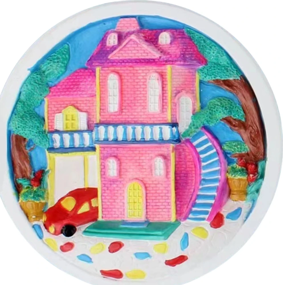 Pronice KŪRYBINIS MENINIS RINKINYS PAINT HOUSE DAŽAI GIPSAS MAŽAS 3D DAILINKAS