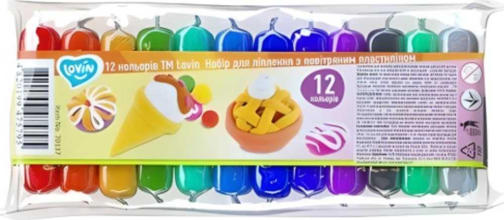 Okto Žaidimų tešla Modeliavimo rinkinys vaikams 12 SPALVŲ Lovin