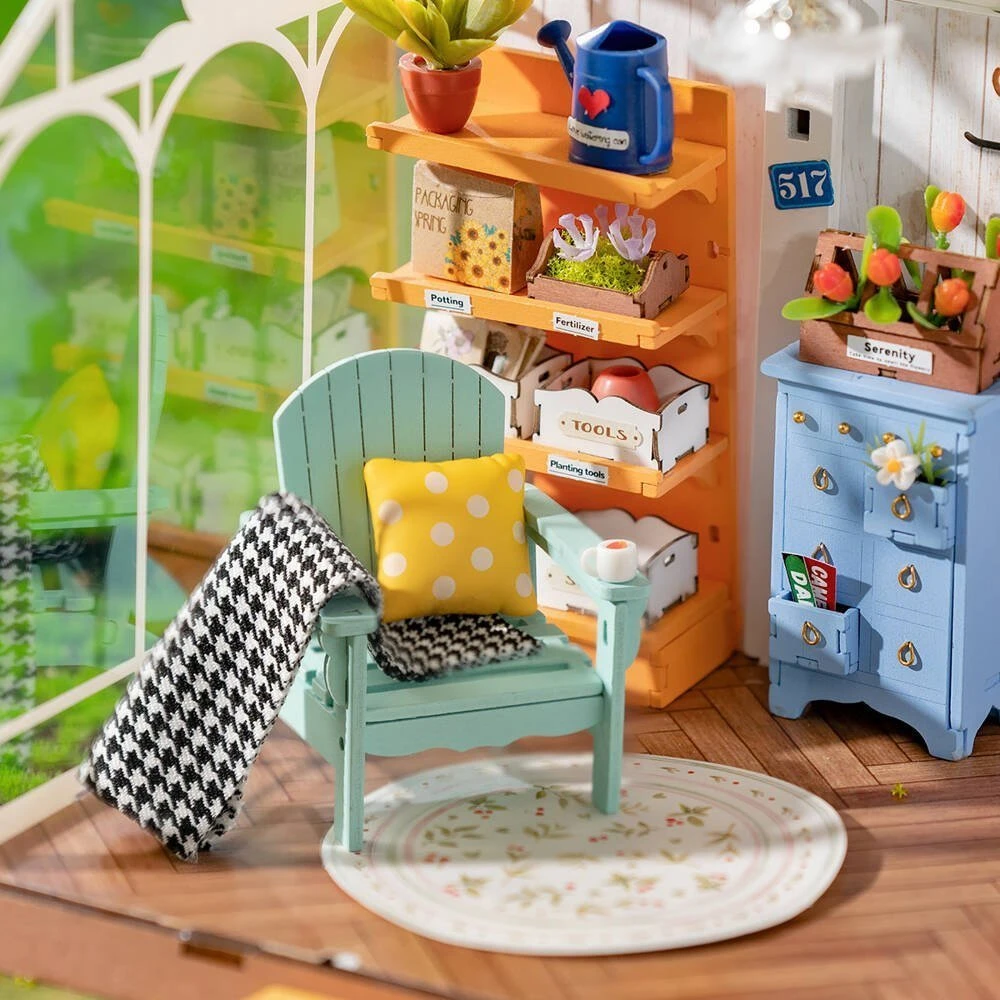 Robotime Mini namas 3D konstruktorius Dreamy Garden House