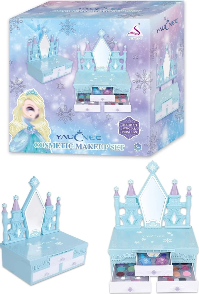 „ProNice XXL“ NAGŲ KOSMETIKOS DĖŽUTĖ MAKIAŽAS MAKIAŽAS RINKINYS PRINCESS CASTLE