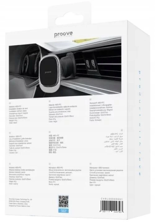 PROOVE Telefono laikiklis automobiliui Host Rider Lite Air Outlet Car Mount (Proove)