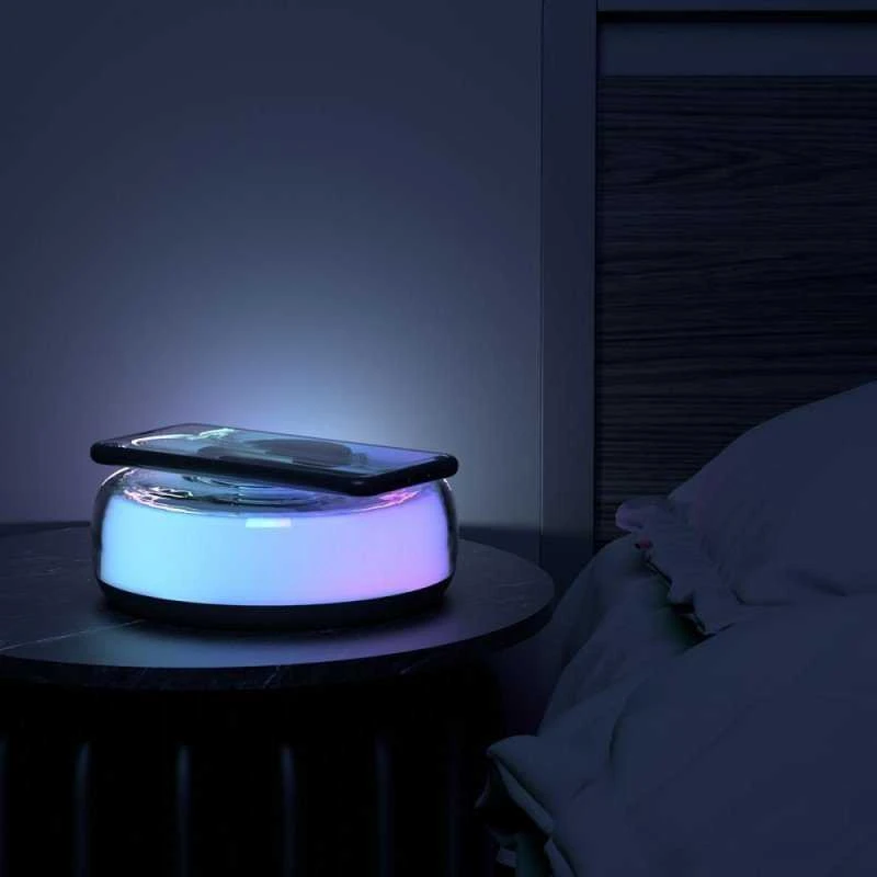 Proove naktinė lempa Alien LED RGB 5W su indukciniu įkrovimu 15W baltos spalvos