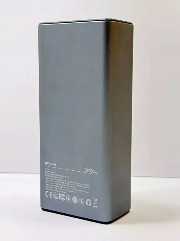 Proove power bank MetalSkin 65W 30000mAh pilkos spalvos