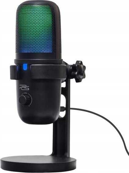 Proove Studijinis žaidimų kondensatorinis mikrofonas 24 bitų 96 kHz USB-C RGB stovas / Gmmc00022401 / Micro