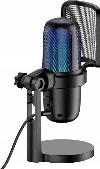 Proove Studijinis žaidimų kondensatorinis mikrofonas 24 bitų 96 kHz USB-C RGB stovas / Gmmc00022401 / Micro