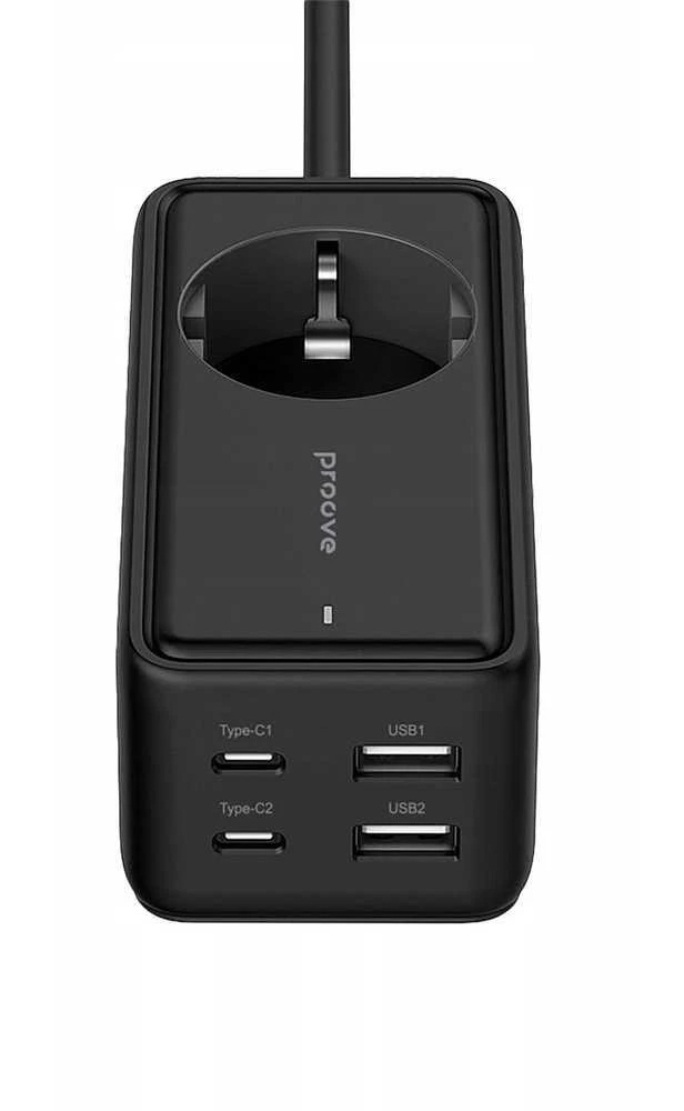 PROOVE maitinimo juosta 2x USB 2x Type-C 1,5 m