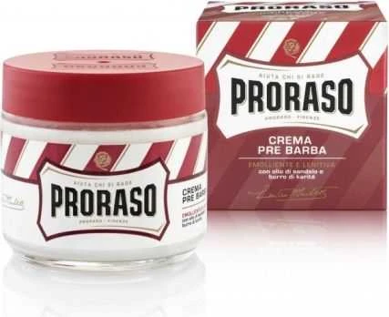 Proraso Red Line Pre-Shave Cream - Maitinantis kremas prieš skutimąsi, 100 ml