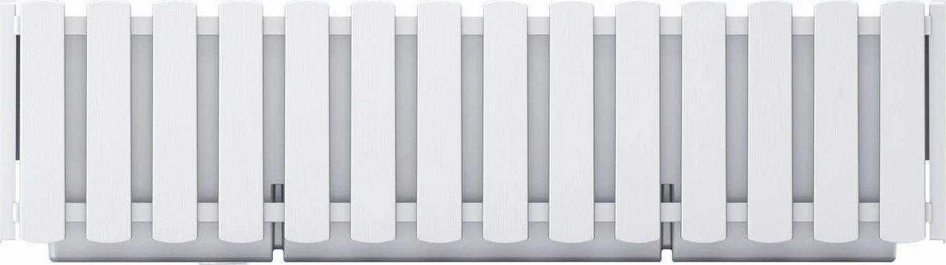 Gėlių vazonas Prosperplast Boardee Fencycase DDEF600-S449, baltas