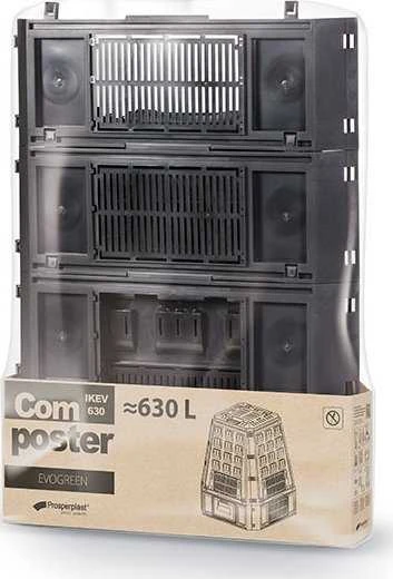 PROSPERPLAST KOMPOSTERIS 600L Juodas