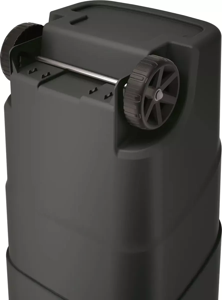 Šiukšlių dėžė Prosperplast Wheeler, 90L, rudos/pilkos spalvos