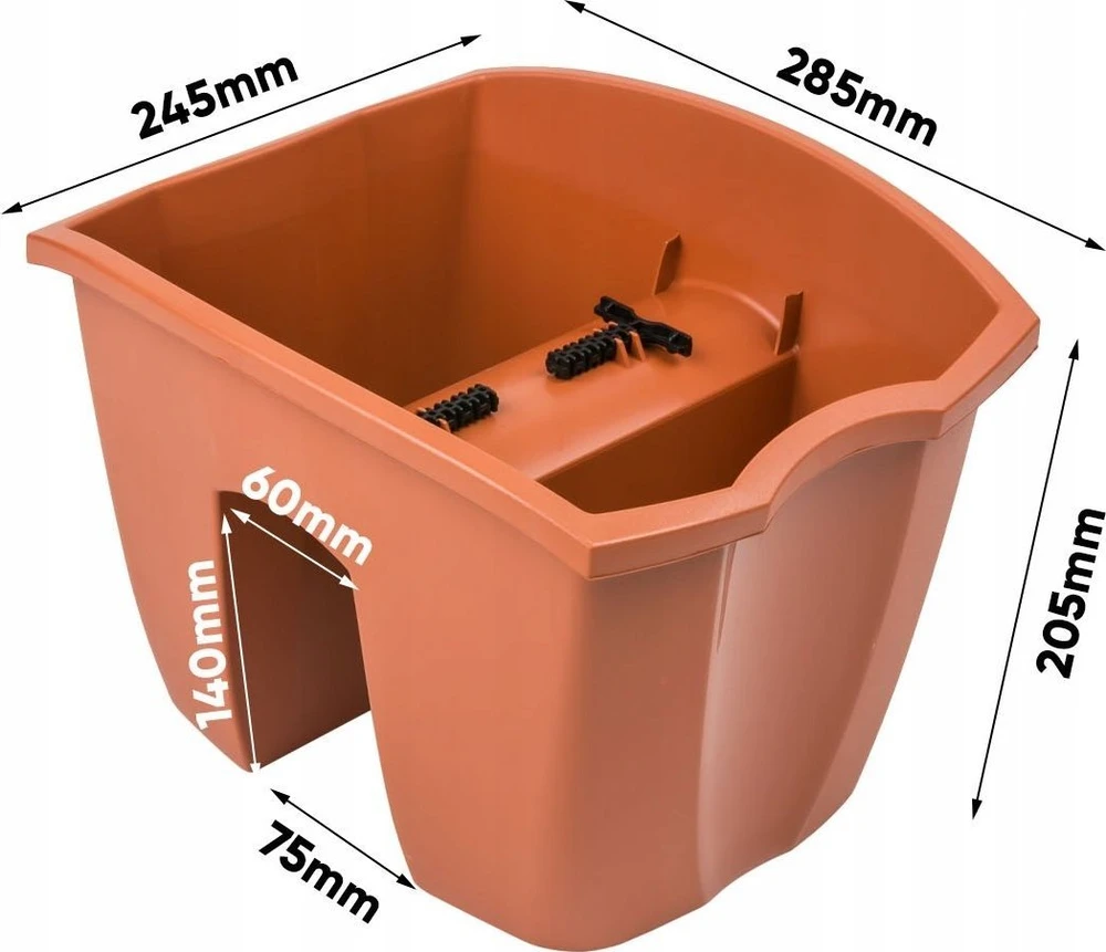 Prosperplast Plastikinis kabinamasis vazonas, 28 x 24 cm