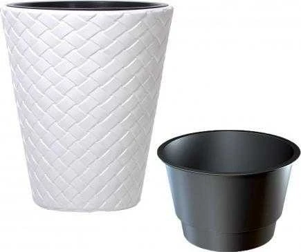 Sodo vazonas ⌀30 cm Matuba baltas PROSPERPLAST