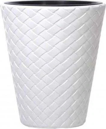 Sodo vazonas ⌀30 cm Matuba baltas PROSPERPLAST