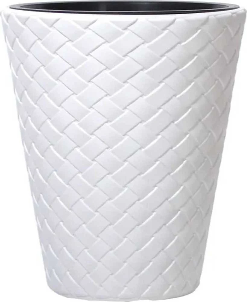 Sodo vazonas ⌀40 cm Matuba baltas PROSPERPLAST