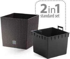 Prosperplast vazonas Rato Umber 32x32 cm