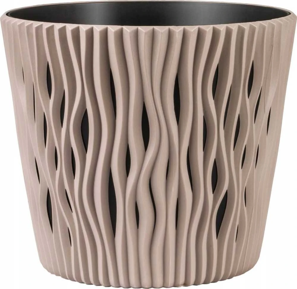 Prosperplast POT SANDY ROUND DIA 16CM MOCCA