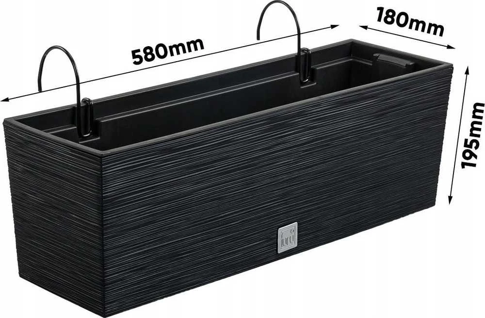 Prosperplast Skrzynka FURU DĖKLAS DFC600W - antracito spalvos
