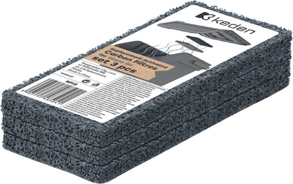 Prosperplast Filtry Keden anglies filtrai 1 komplektas (3 vnt.)