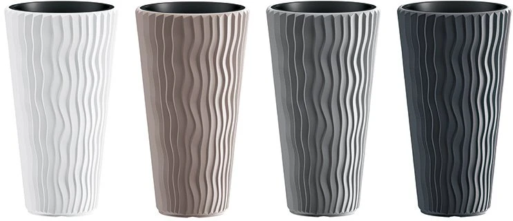 Prosperplast Plastikinis vazonas Properplast Sandy Slim, Ø29.7 cm