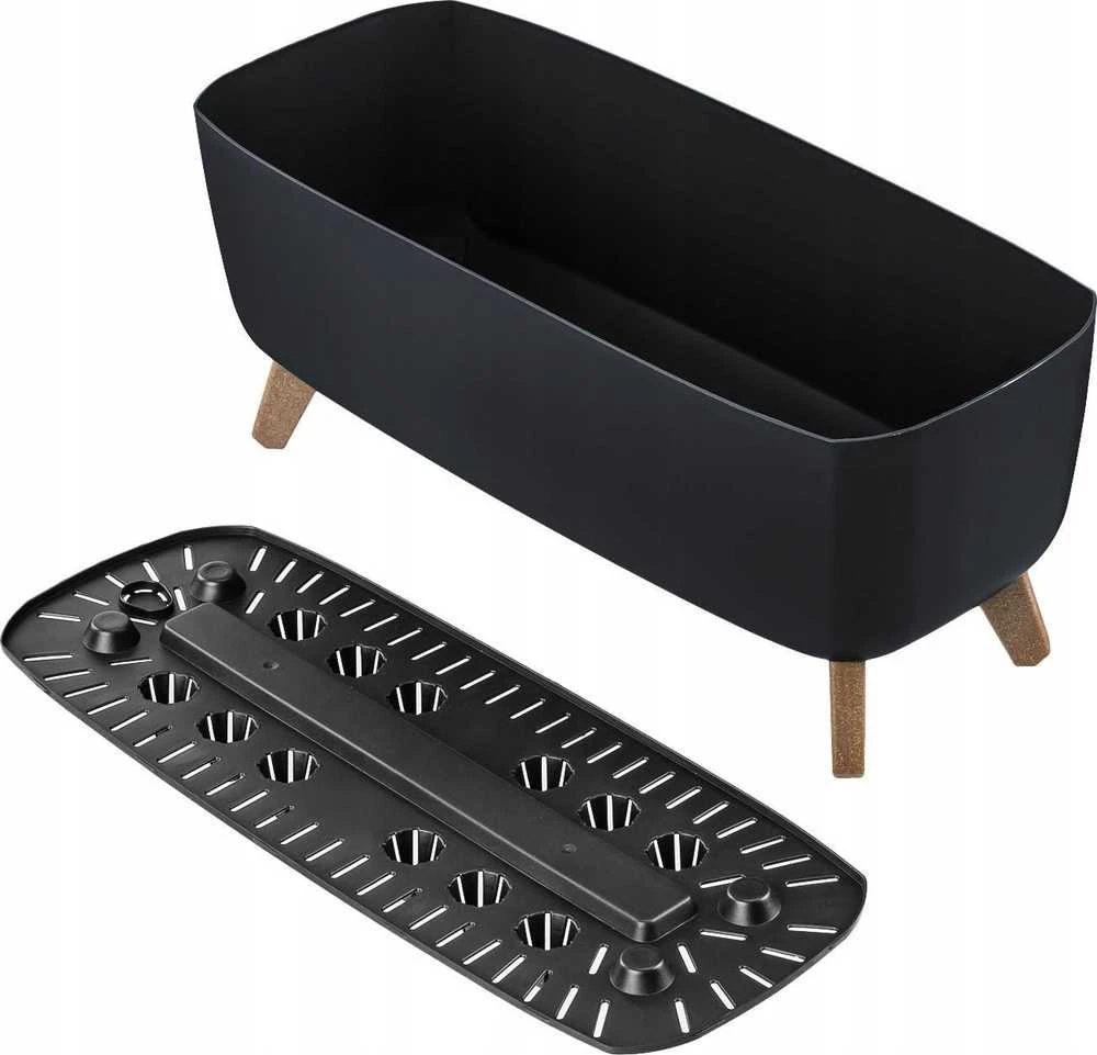 Prosperplast dėžė GRACIA 58x24 cm antracitas