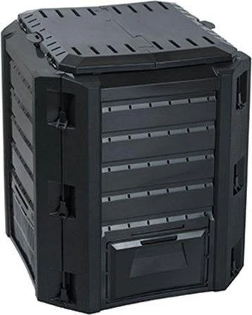 PROSPERPLAST komposto dėžė 380L Juoda 82 x 72 x 72cm