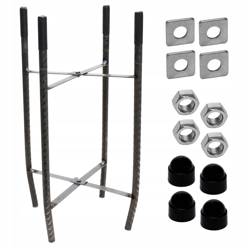 Opti Betoninė inkaravimo plokštė / stulpo laikiklis 18X18X40 EnergoMania