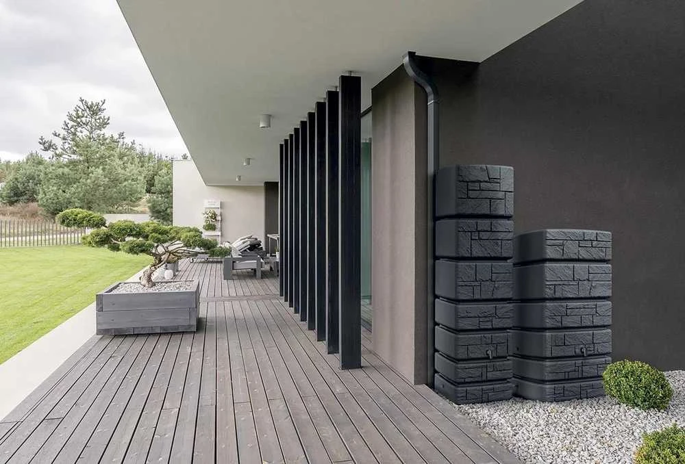 Prosperplast Talpa lietaus vandeniui Tower Stone IDTST500-S433 500L, antracito spalvos