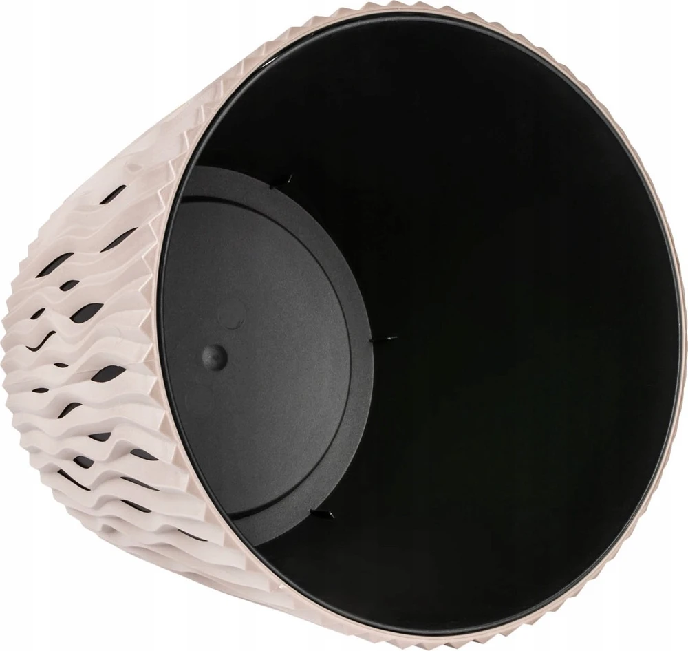Prosperplast Sandy apvali vazonas 22 cm mocca