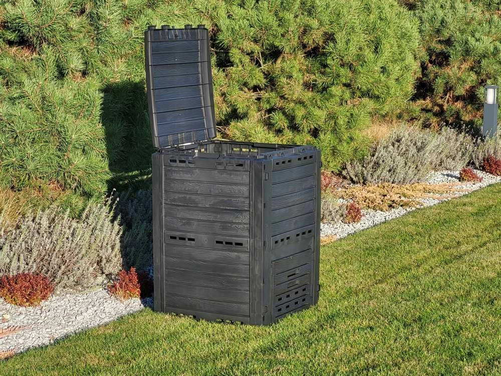 PROSPERPLAST komposto dėžė 280L ANTRACYT COMPOGREEN WOODY