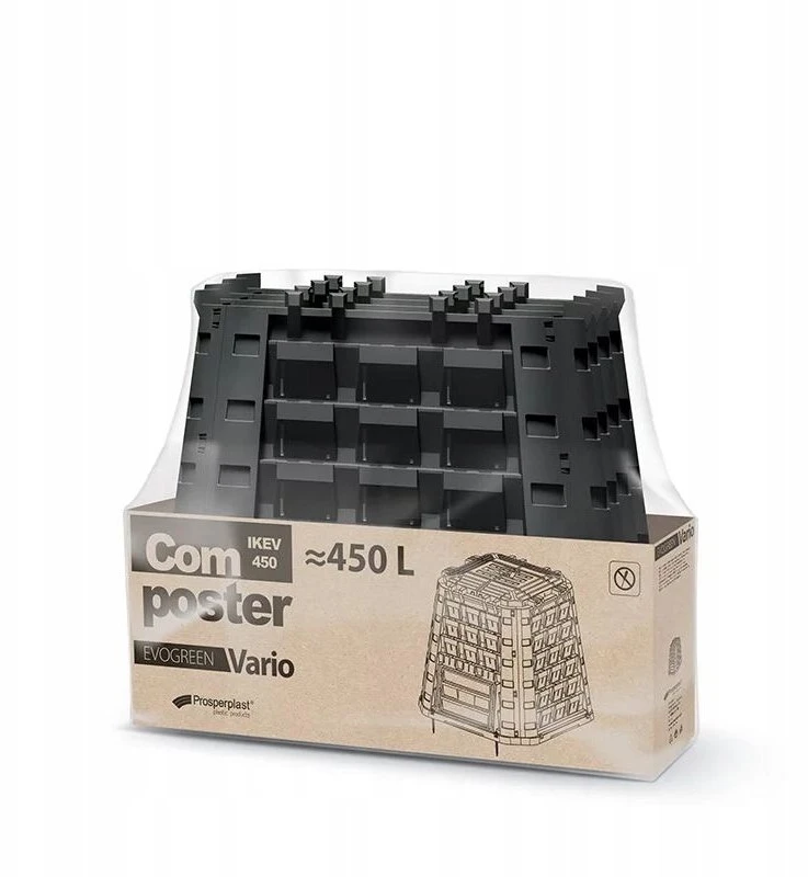 PROSPERPLAST komposto dėžė 450L JUODA..
