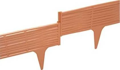 Prosperplast Dekoratyvinė tvorelė L390cm H18.6cm/5vnt. plastikinė/tamsiai ruda