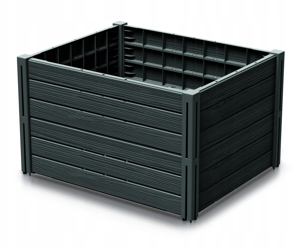 PROSPERPLAST DARŽO DĖŽĖ-SODO RABATKA BASE PLANET 75,6×61,8x46cm ANTRACITO SPALVOS