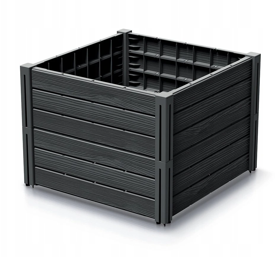 PROSPERPLAST DARŽO DĖŽĖ-SODO RABATĖ BASE PLANET 61,8×61,8x46cm ANTRACITO SPALVOS