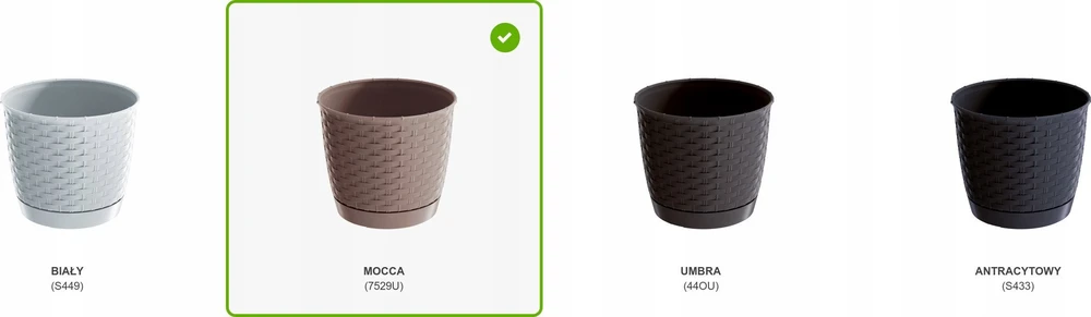 Prosperplast RATOLLA APVALUS GĖLĖ – MOCCA