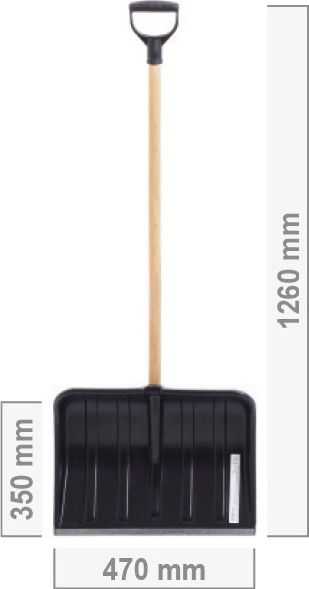 Prosperplast sniego kastuvas 47 ECO, juodas 47 cm