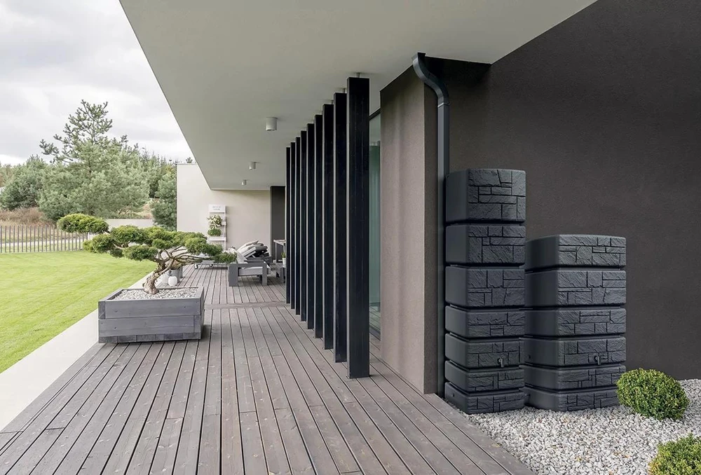 Prosperplast vandens talpa Tower Stone 350l pilka