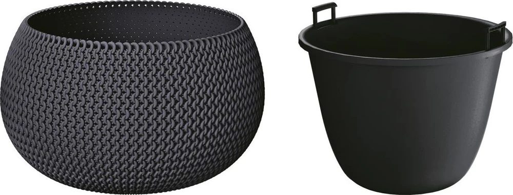 Prosperplast Gėlių vazonas, antracito spalvos, DKSP370-S433