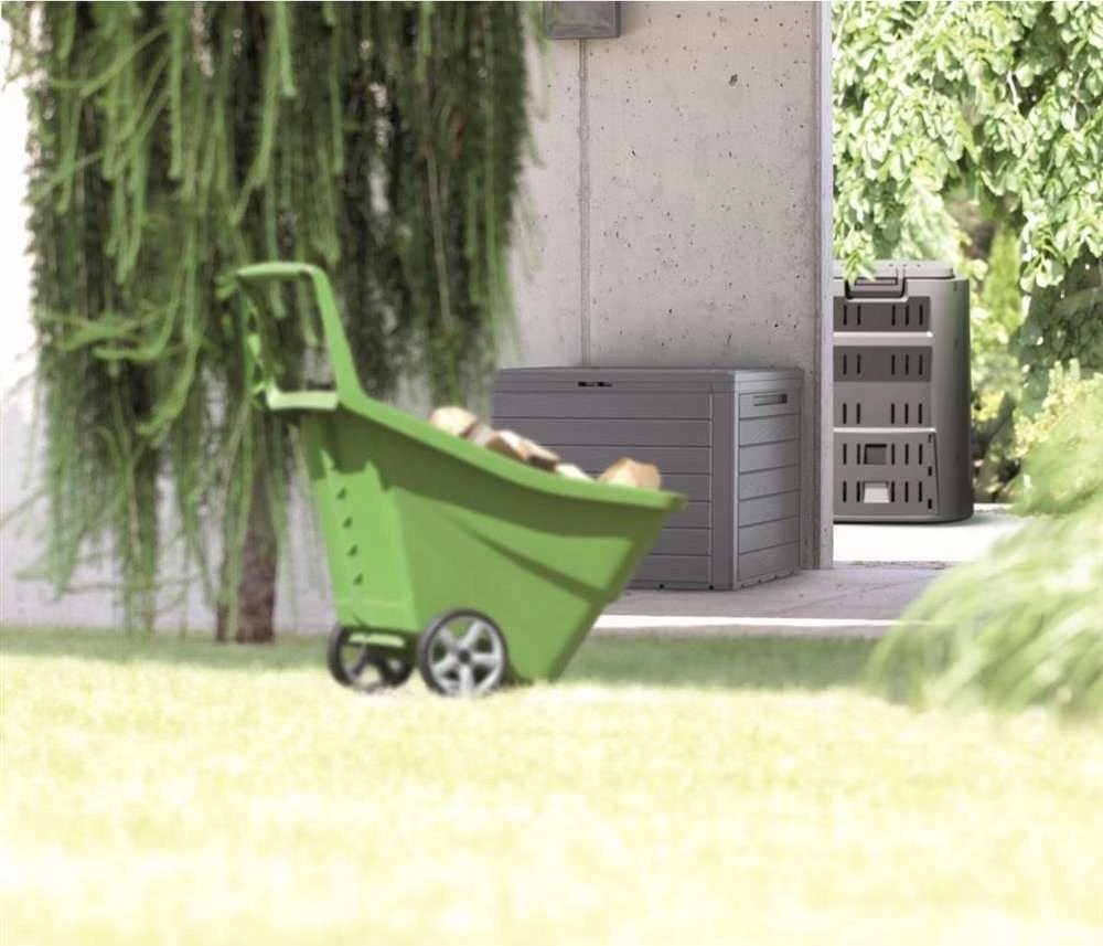 Prosperplast WoodeBox sodo dėžė 140 l Ruda